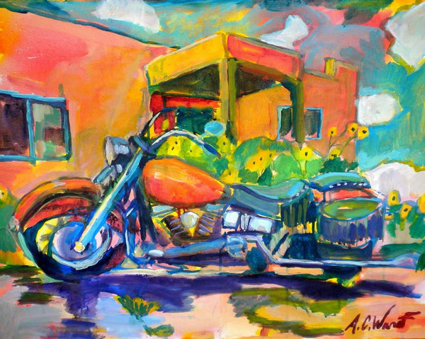 Auto-Boat: Adobe Harley Giclee Print