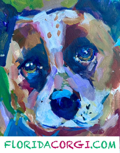 Florida Corgi Launch Print Collector's Item