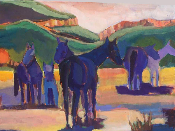 FRV: Color of Contentment Horses Original Painting