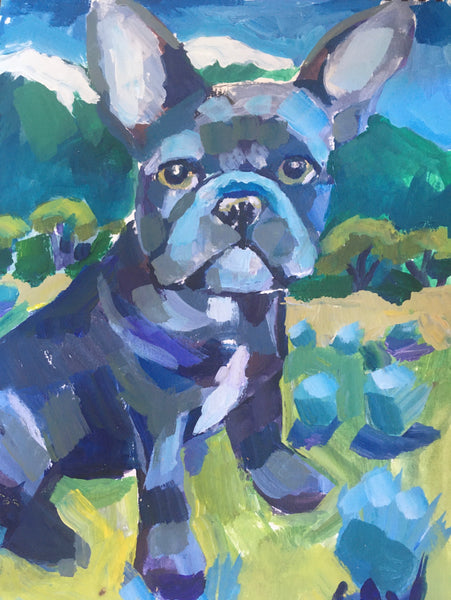 Pet Portraits: Giclee Print - Frenchie 2