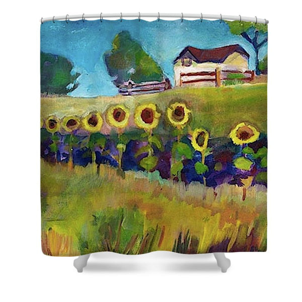 "Fall in Line" Shower Curtain